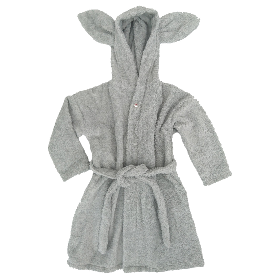 Bathrobe rabbit silver grey GOTS