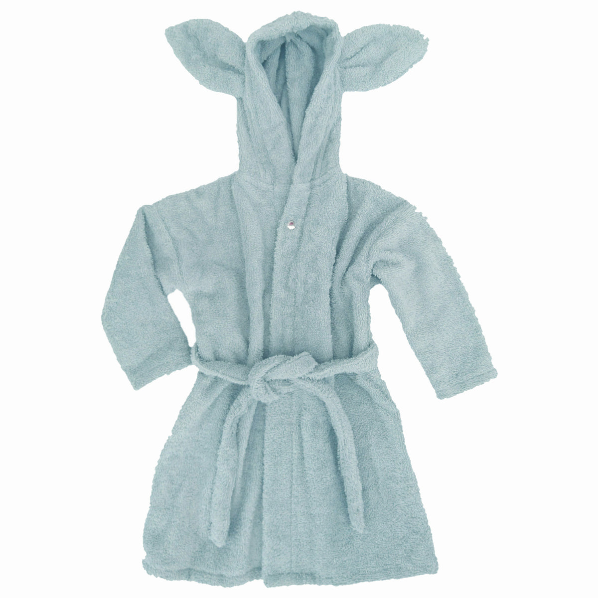 Bathrobe rabbit ice blue GOTS