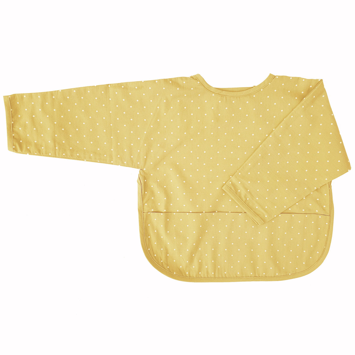 Hagesmæk med ærmer sun yellow dotty