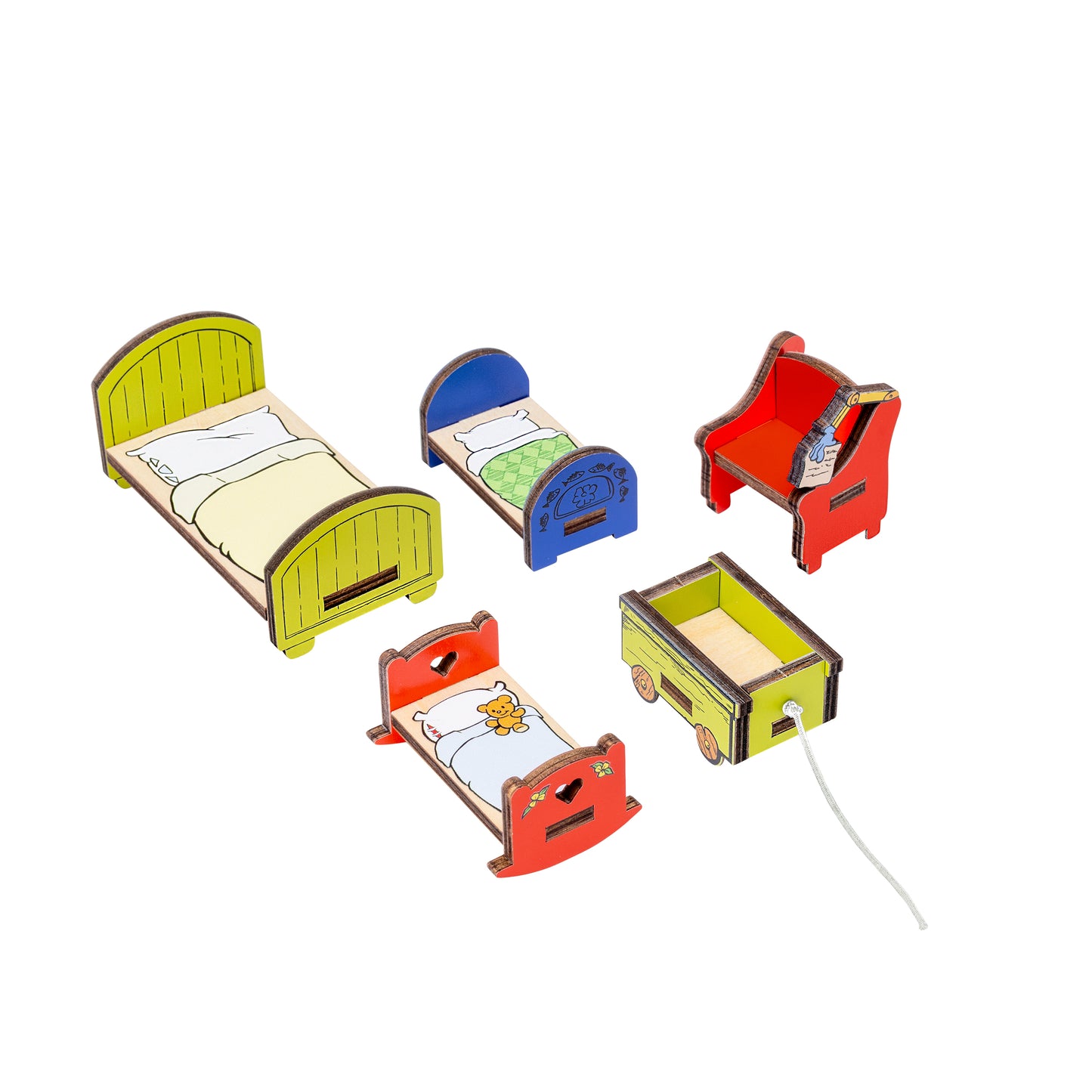 Bamse Dockhusmöbler Sovrum – bild 1