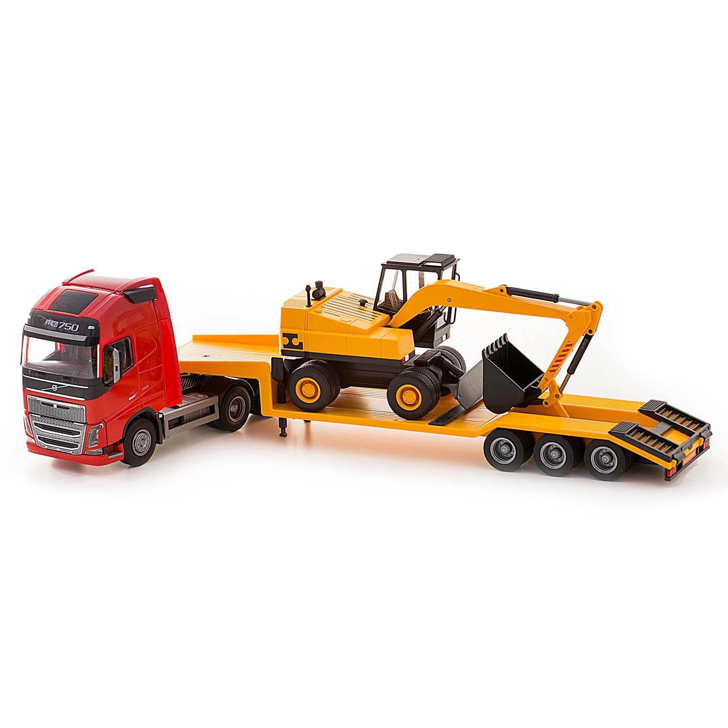 Volvo Lowloader & Grävare,röd – bild 1