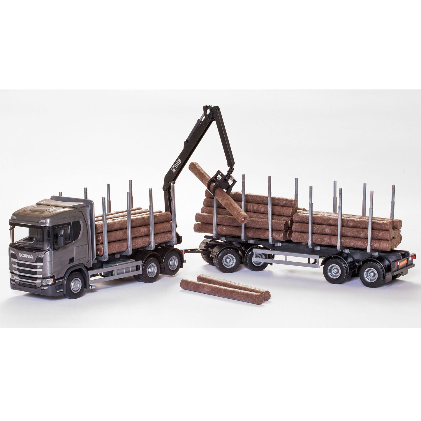 Scania Timmerbil R450 Grå – bild 1