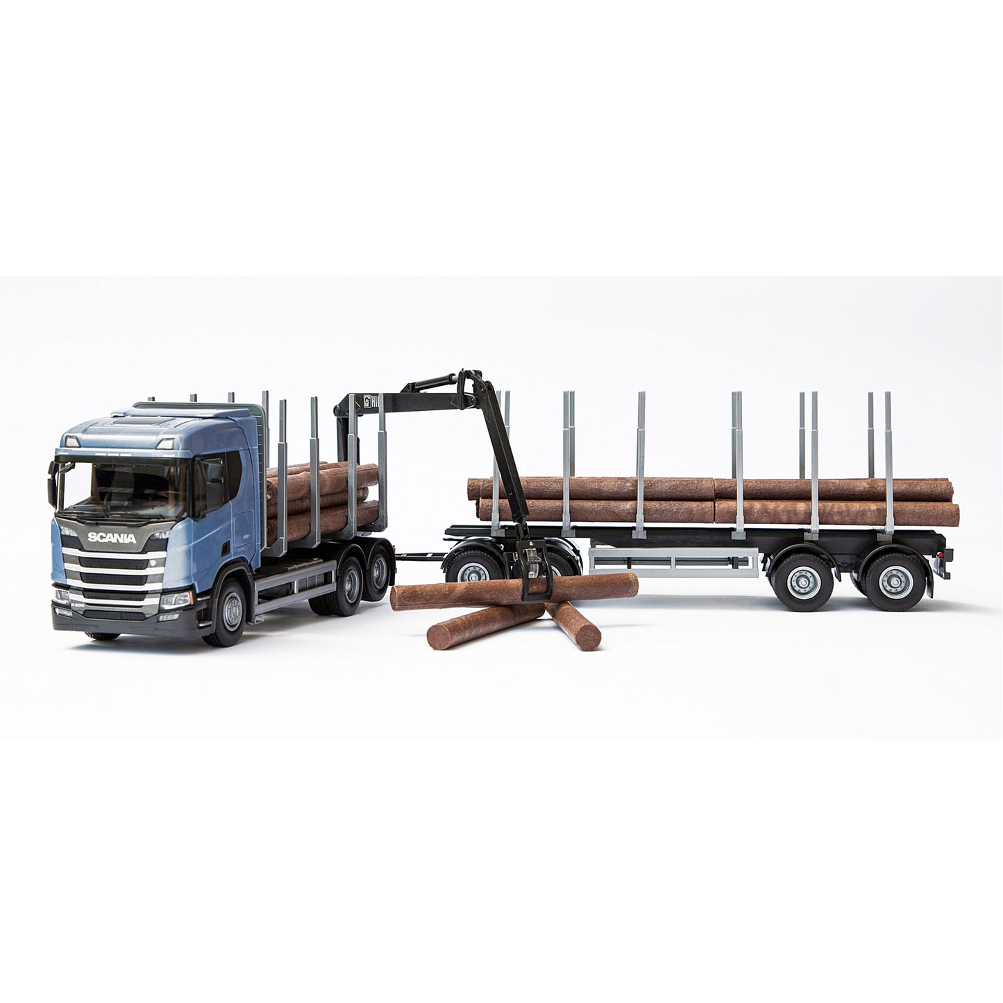 Scania Timmerbil R450 Blå – bild 1