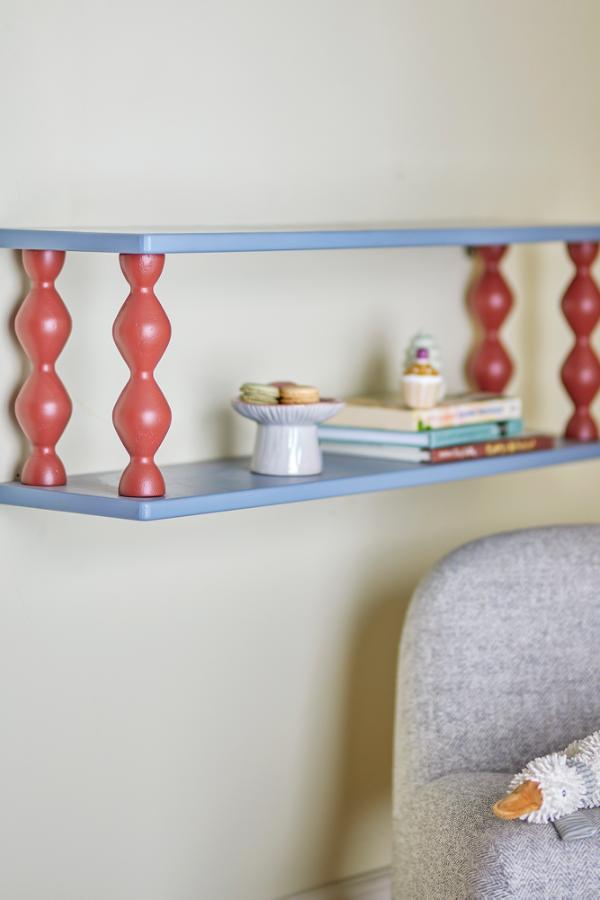 Bibiola Shelf, Blue, MDF