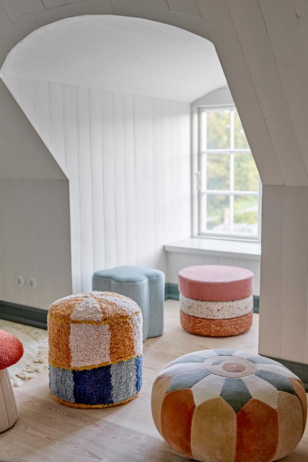 Kio Pouf, Multi, Cotton