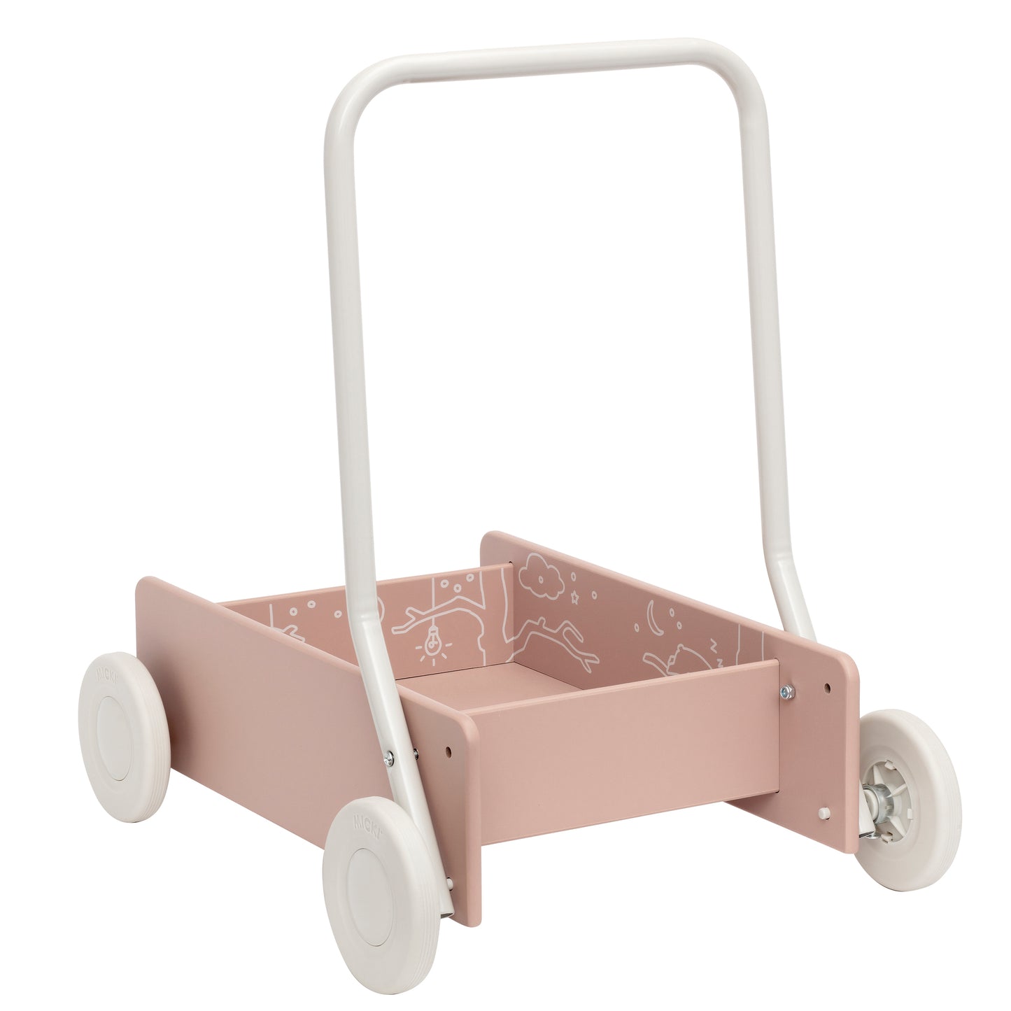 Micki Lära Gå Vagn Rosa – bild 2