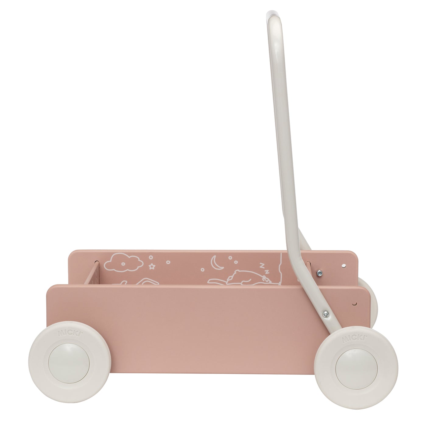 Micki Lära Gå Vagn Rosa – bild 3