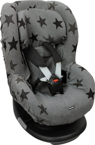 Dooky Seat Cover Bilbarnstol Gr 1 Grey Stars – bild 1