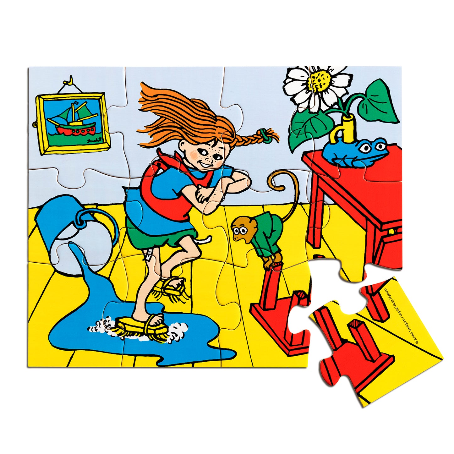Pippi Träpussel, 12 Bitar – bild 1