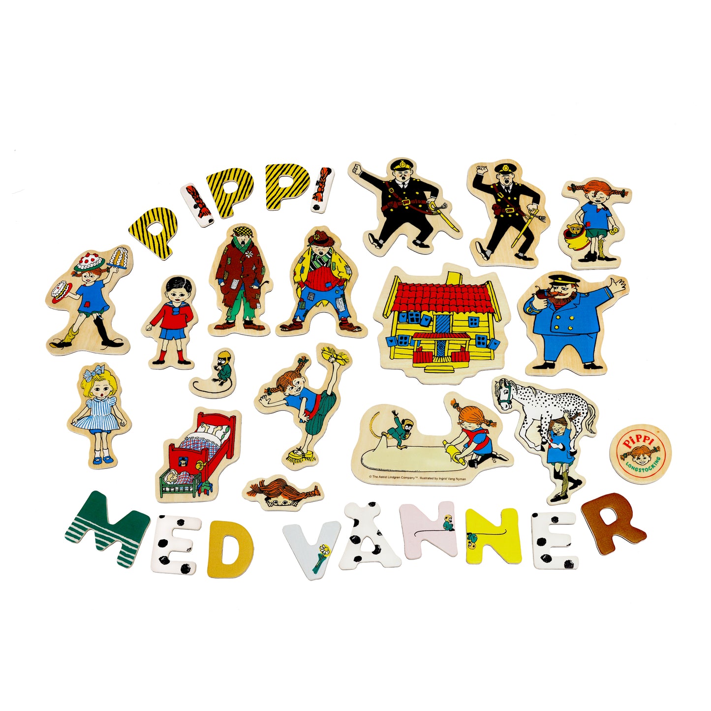 Pippi Magnetbokstäver+figurer – bild 1