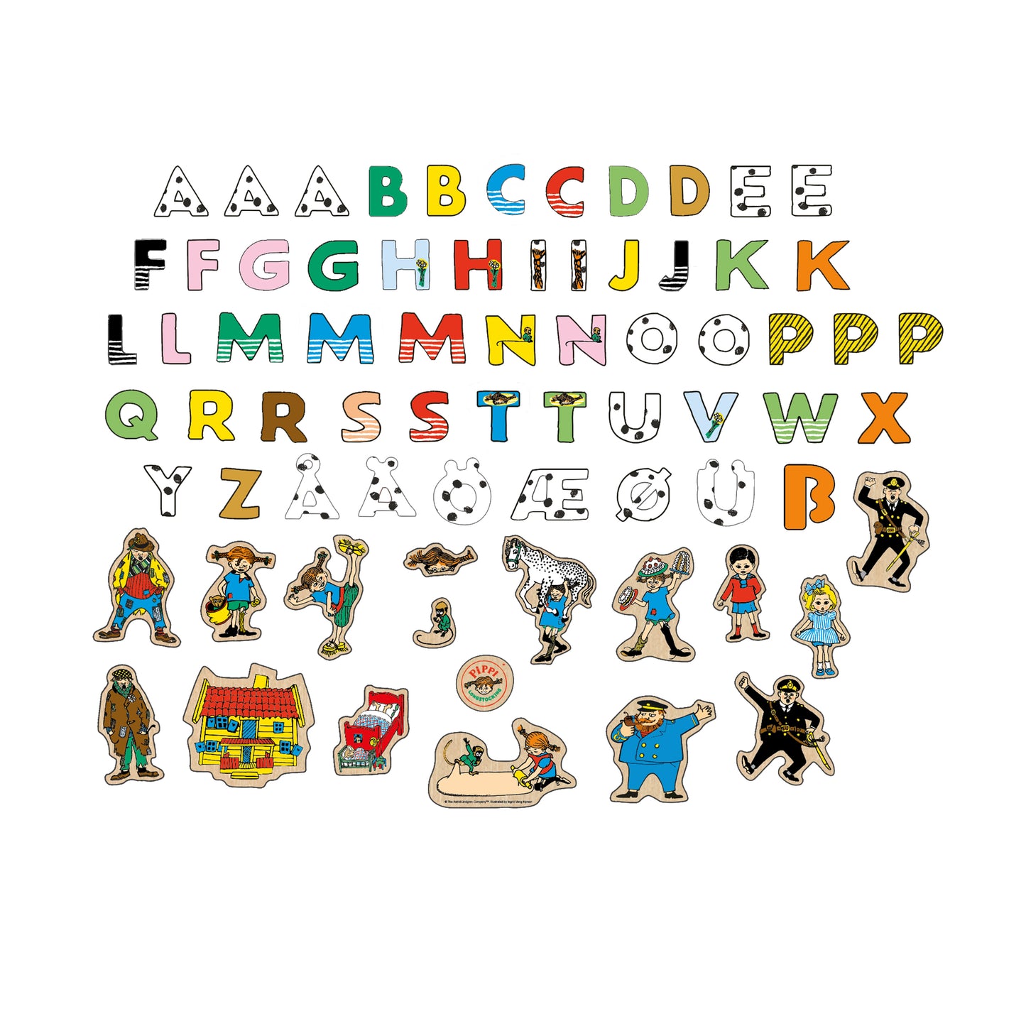 Pippi Magnetbokstäver+figurer – bild 2
