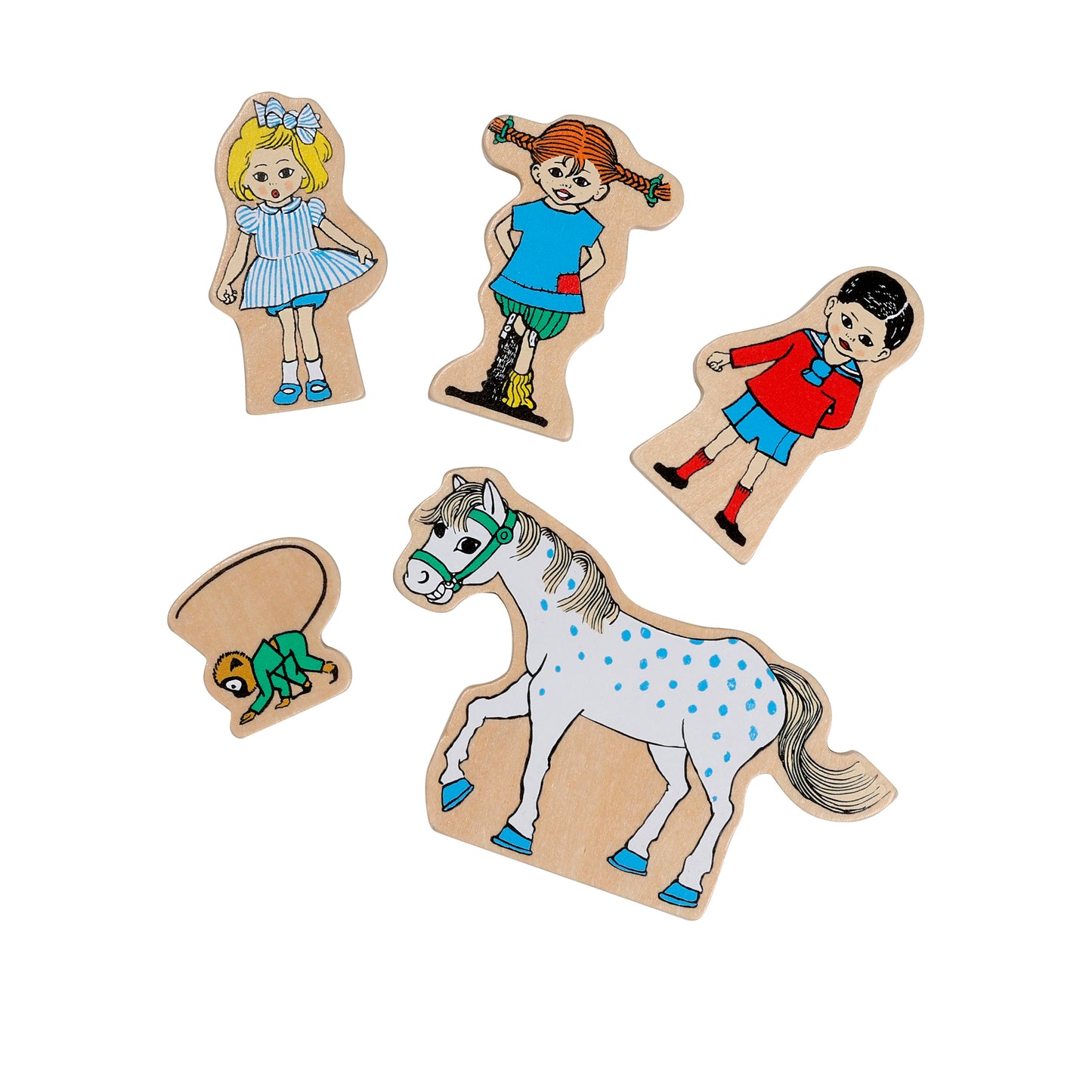 Pippi Figurset i Trä – bild 1