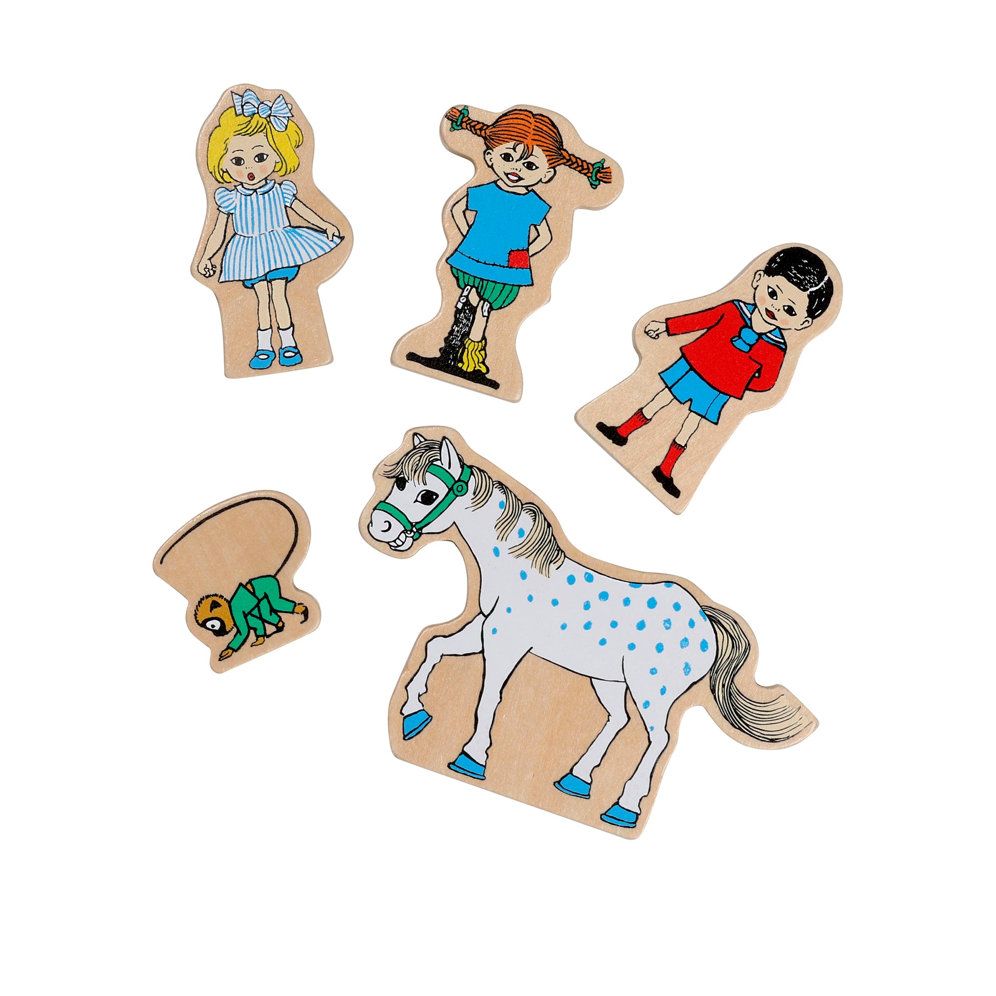 Pippi Figurset i Trä – bild 1