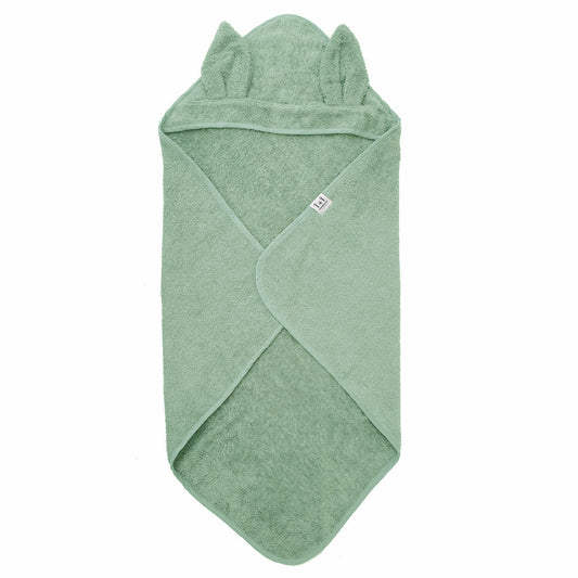 Badcape rabbit cameo green GOTS