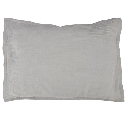 Sengesæt muslin tremmeseng silver grey GOTS