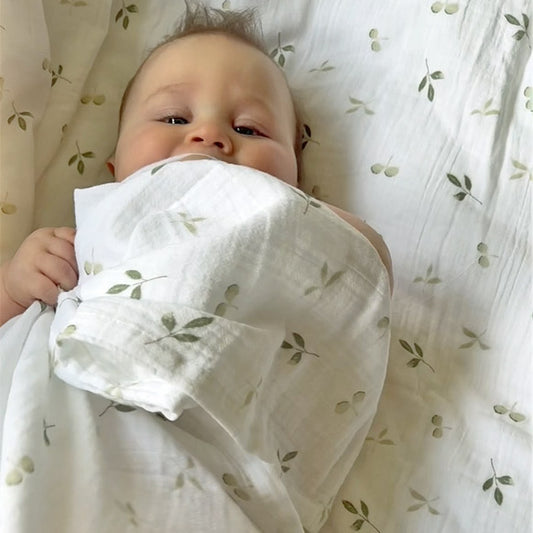 Bäddset muslin vagga sprout GOTS