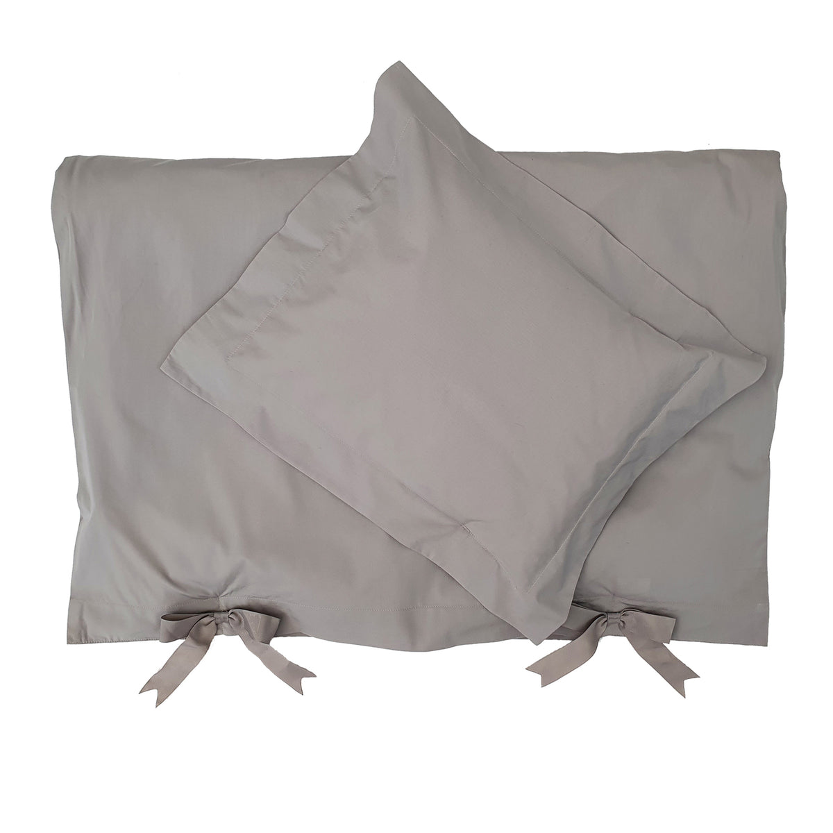 Bassinet bedding set grey classic GOTS