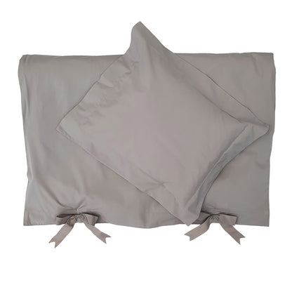 Bassinet bedding set grey classic GOTS