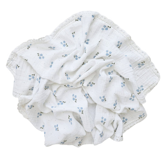 Krinklad filt lace bluebell GOTS