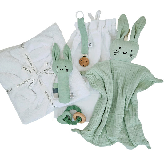 Summerville Gaveæske til babyen: Rabbit Supreme cameo green