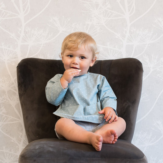 Haklapp med ärm safir dotty