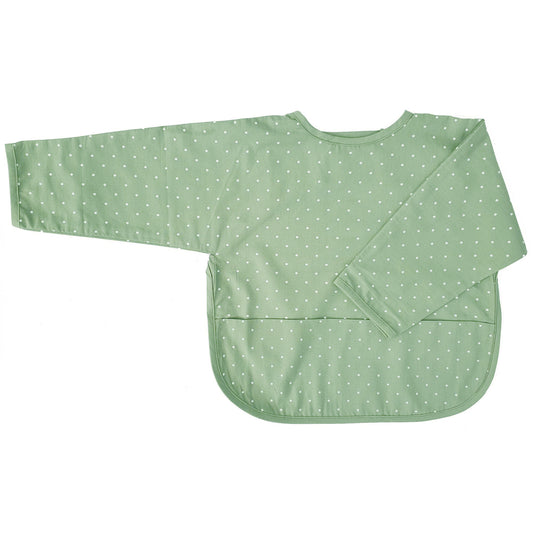 Haklapp med ärm cameo green dotty