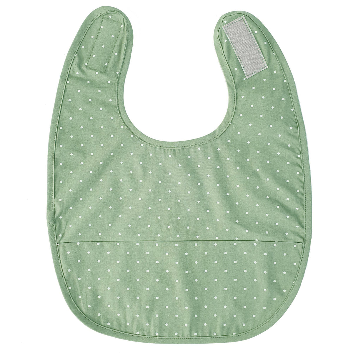 Haklapp + haklapp med ärm cameo green dotty