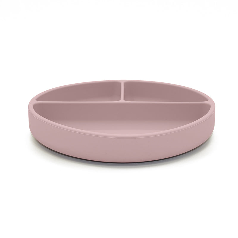 Tallerken delt silikone pale mauve