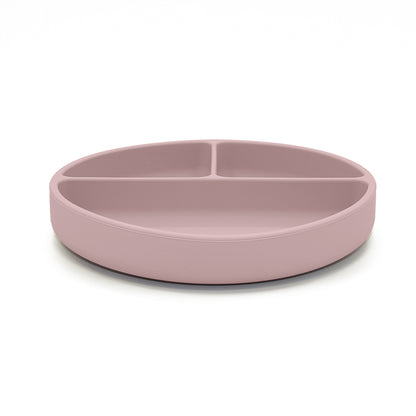 Tallerken delt silikone pale mauve