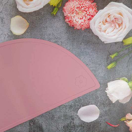 Underlägg silikon dusty rose