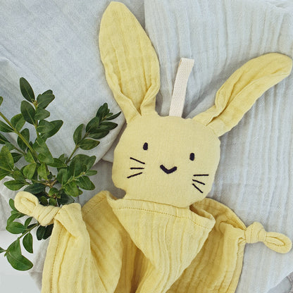 Security blanket rabbit sun yellow GOTS