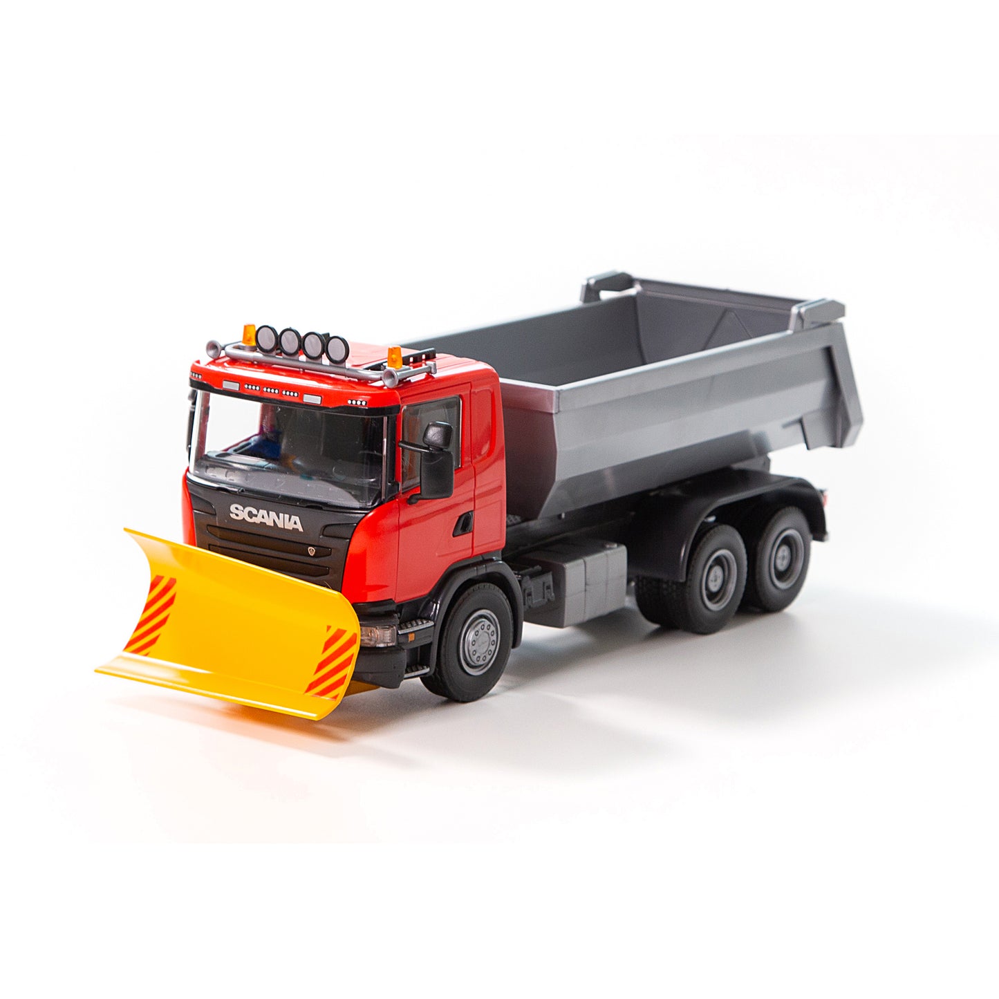 Tippbil Plog Scania Röd 1:25 – bild 1