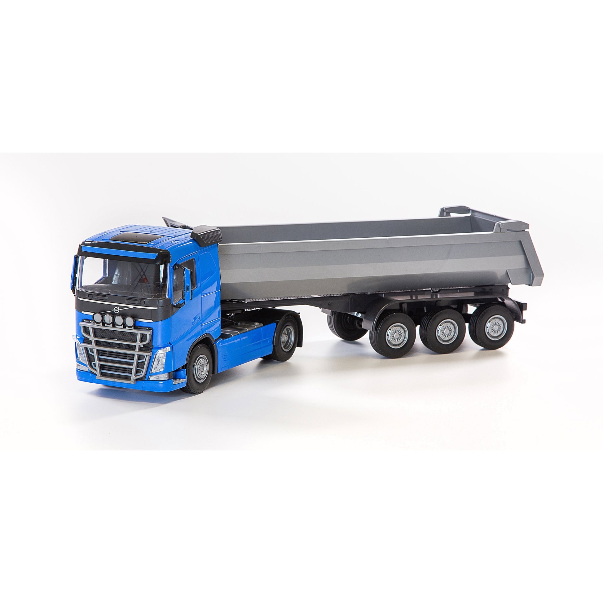Volvo Tipp Semi, Blå Låg Kab – bild 1