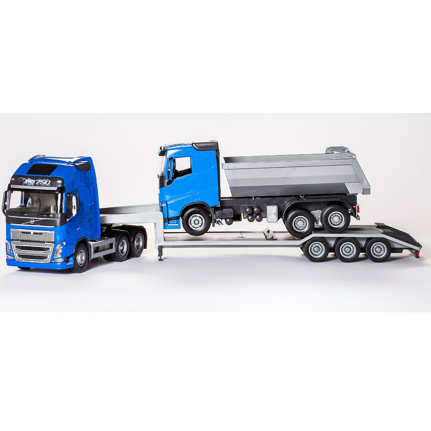 Volvo Low Loader & T-bil, Blå – bild 1