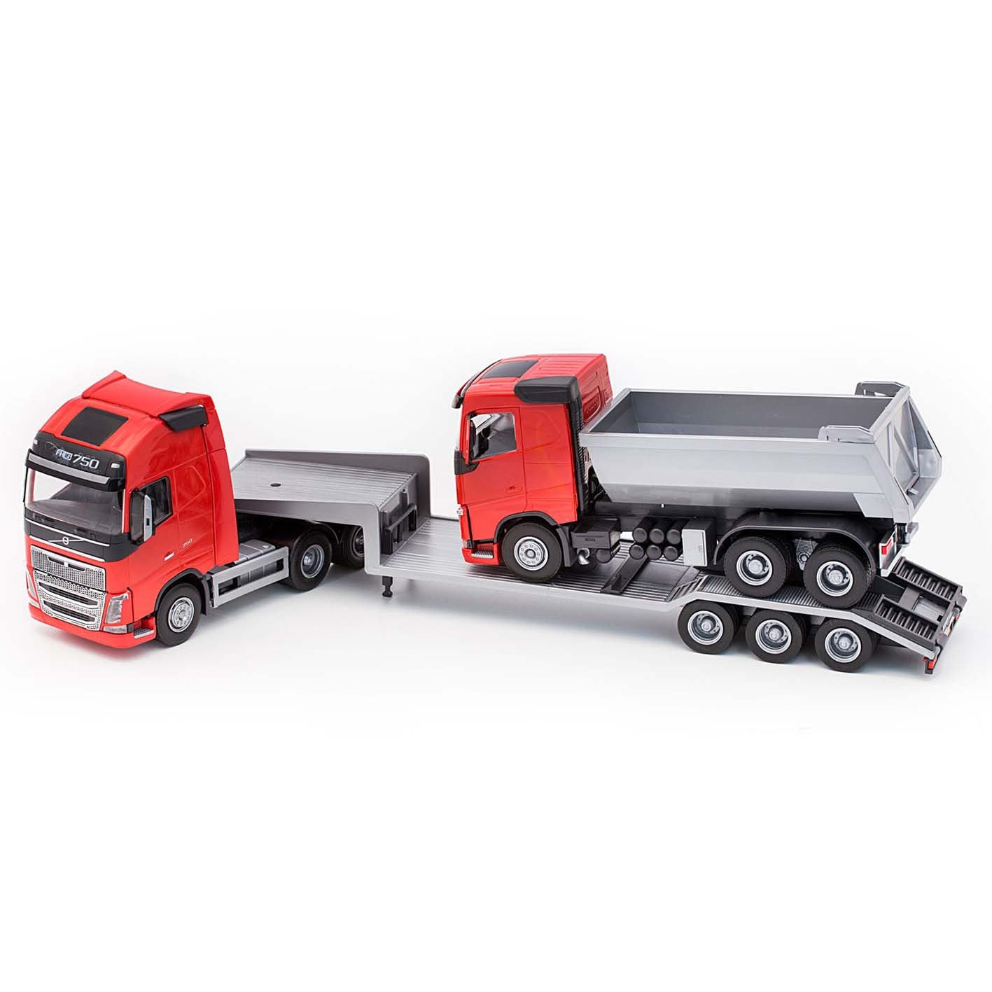 Volvo Low Loader & T-bil, Röd – bild 1