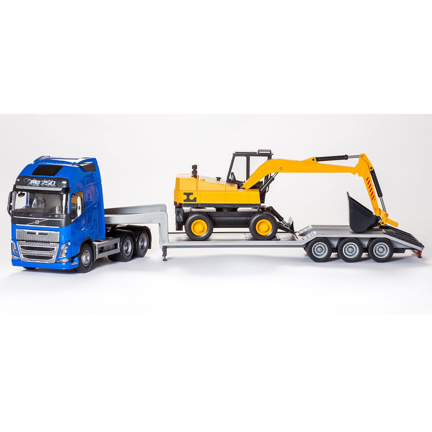 Volvo Lowloader & Grävare Blå – bild 1
