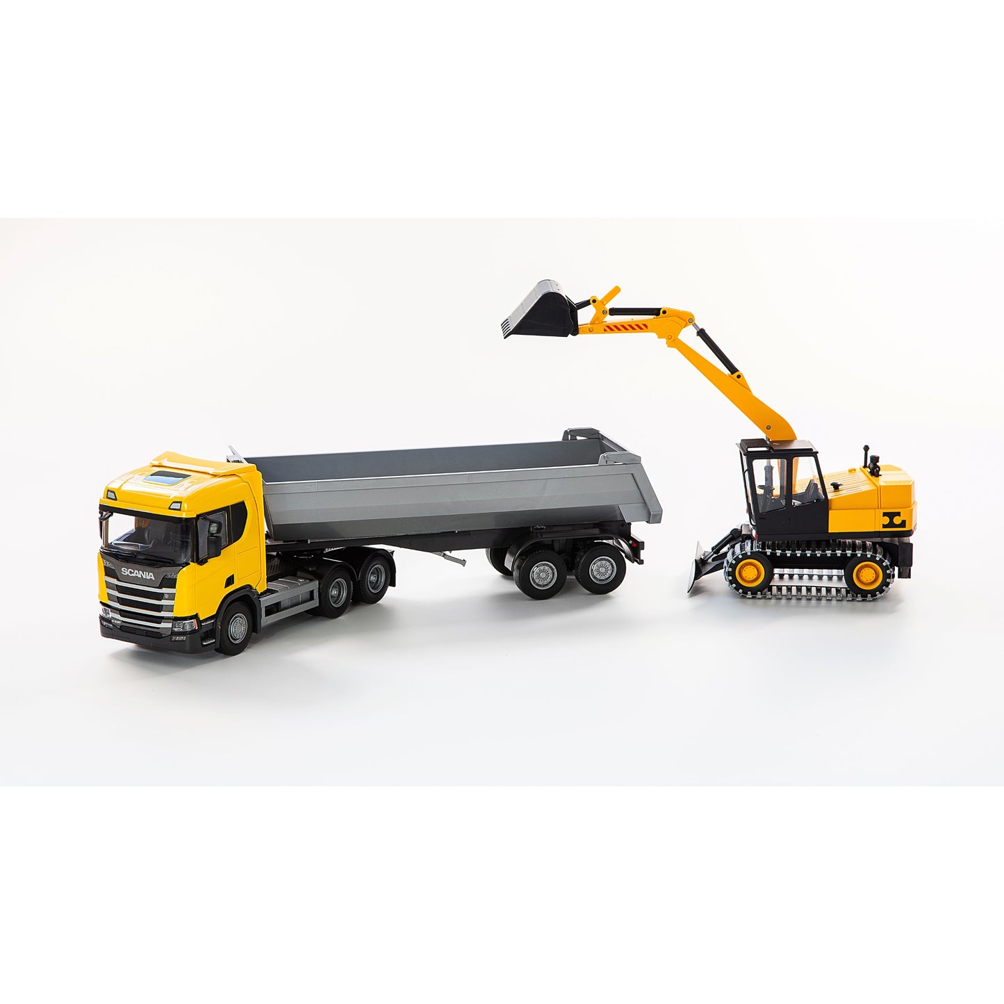 Tippbil Grävmaskin Scania 1:25 – bild 1
