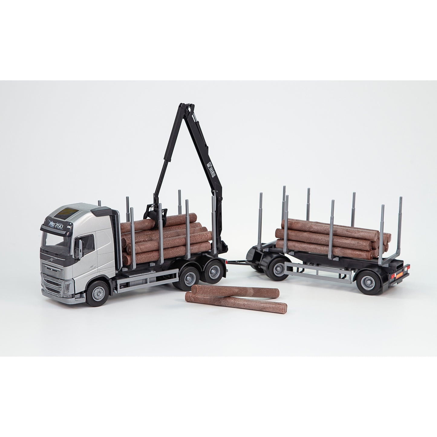 Volvo Fh 16 Timmer Bil Silver – bild 1