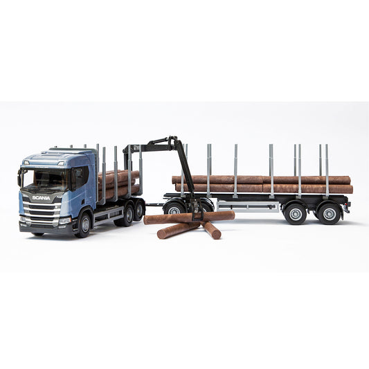 Scania Timmerbil R450 Blå – bild 1