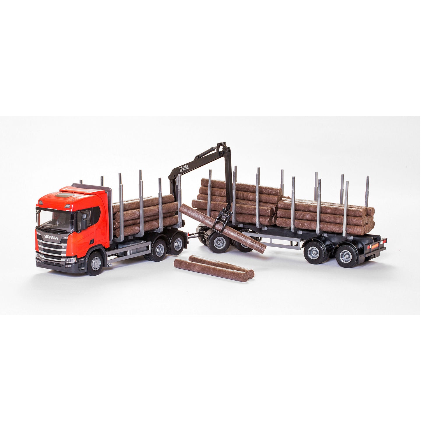 Scania Timmerbil R450 Röd – bild 1