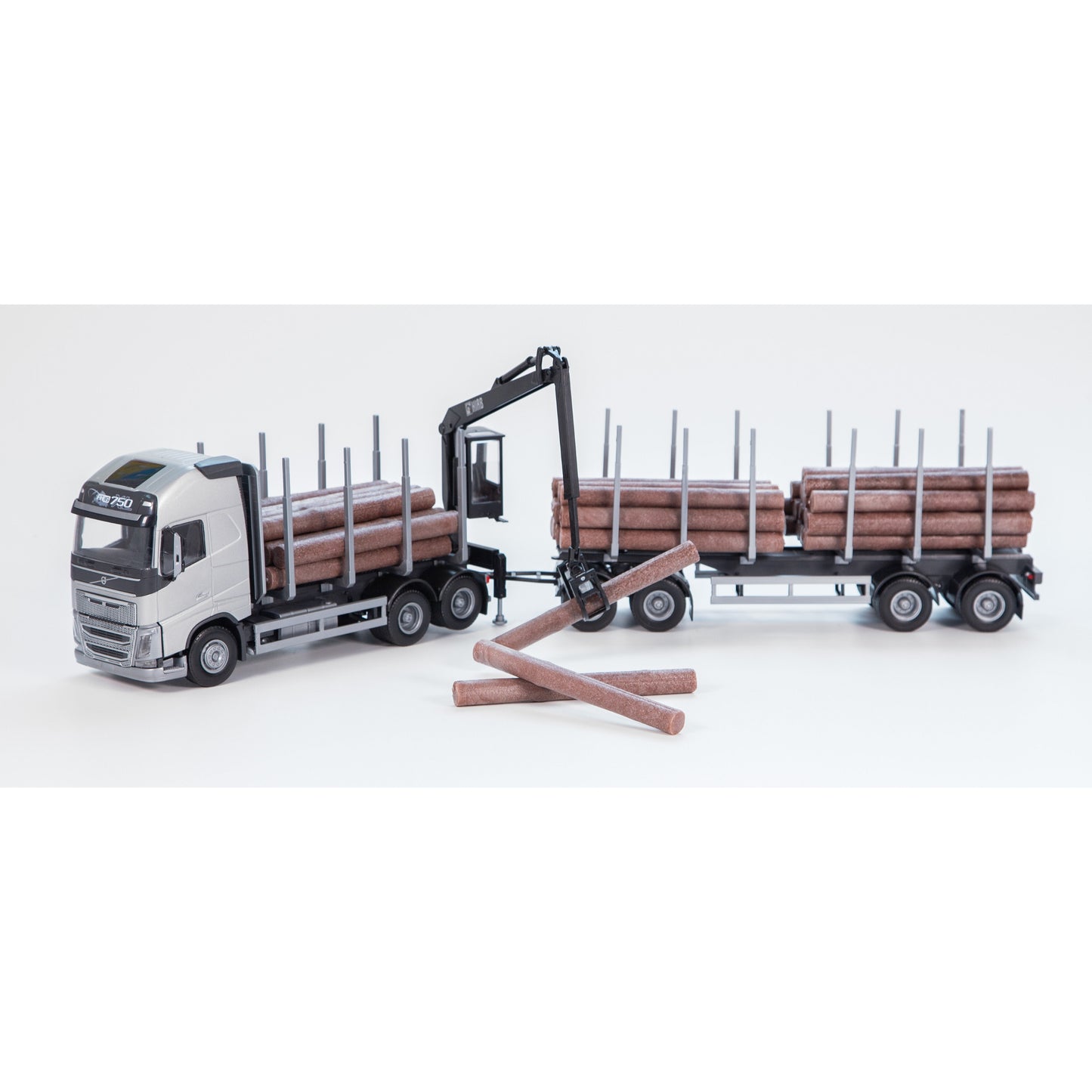 Volvo Fh16 Timmerbil Silver – bild 1