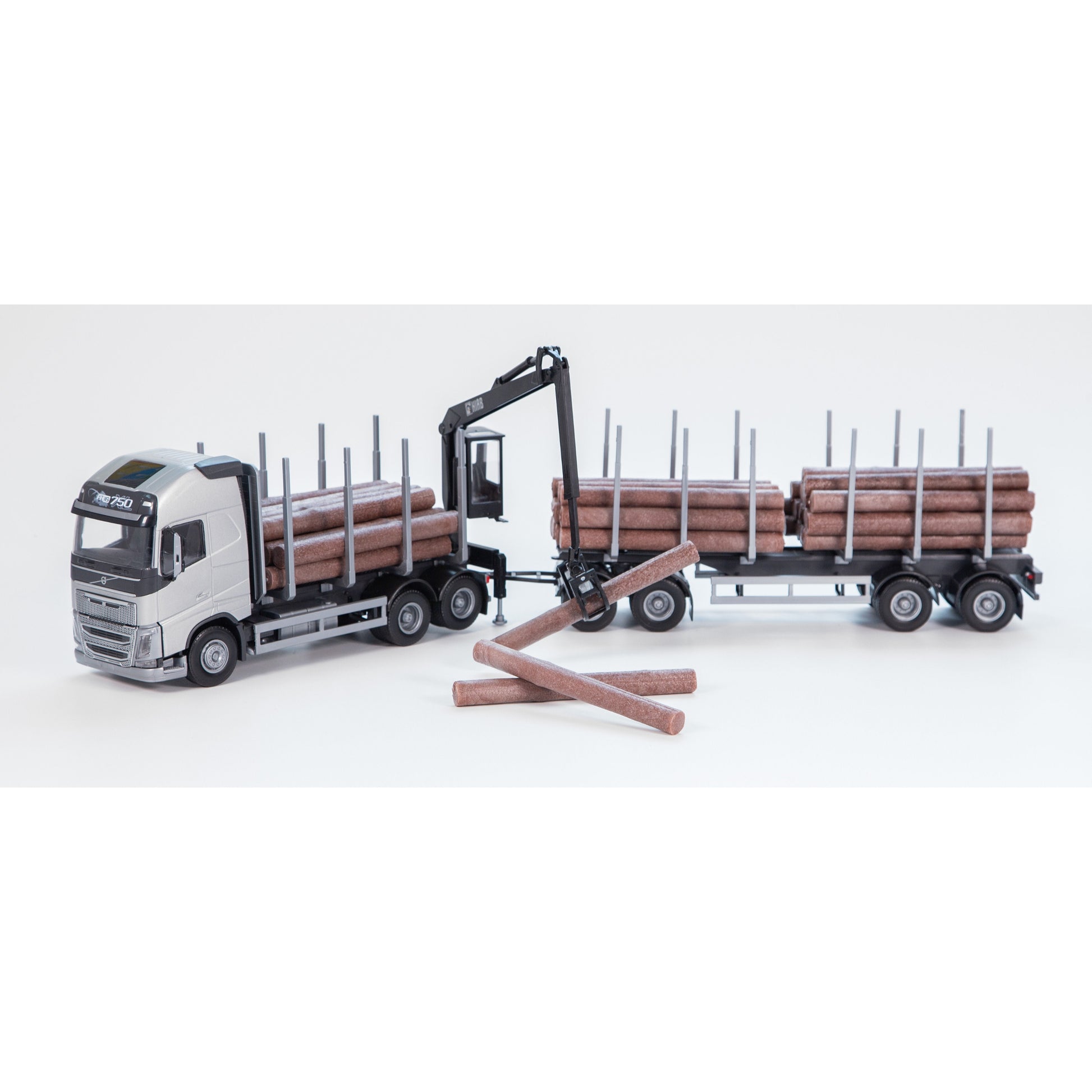 Volvo Fh16 Timmerbil Silver – bild 1