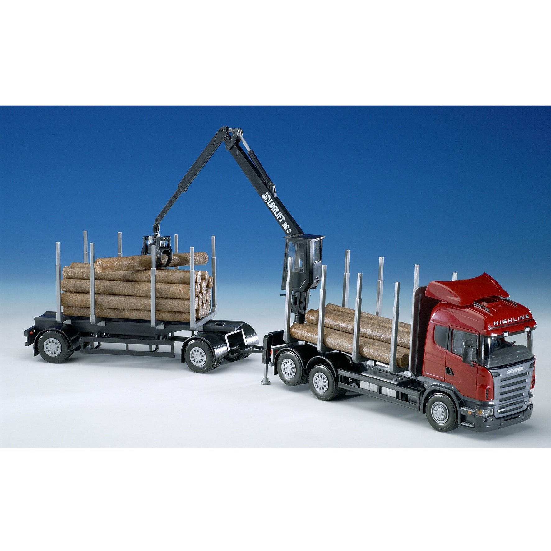 Scania Timmerbil 2 Axlad, Röd – bild 1