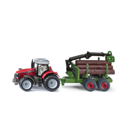 Traktor med Timmersläp – bild 1
