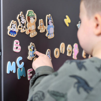 Bluey Magnetbokstäver Och Figurer