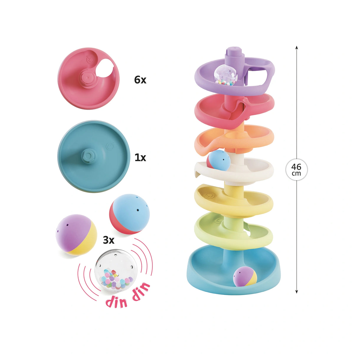 Quercetti  Kulbana Spiral Tower Play Eco+ – bild 1