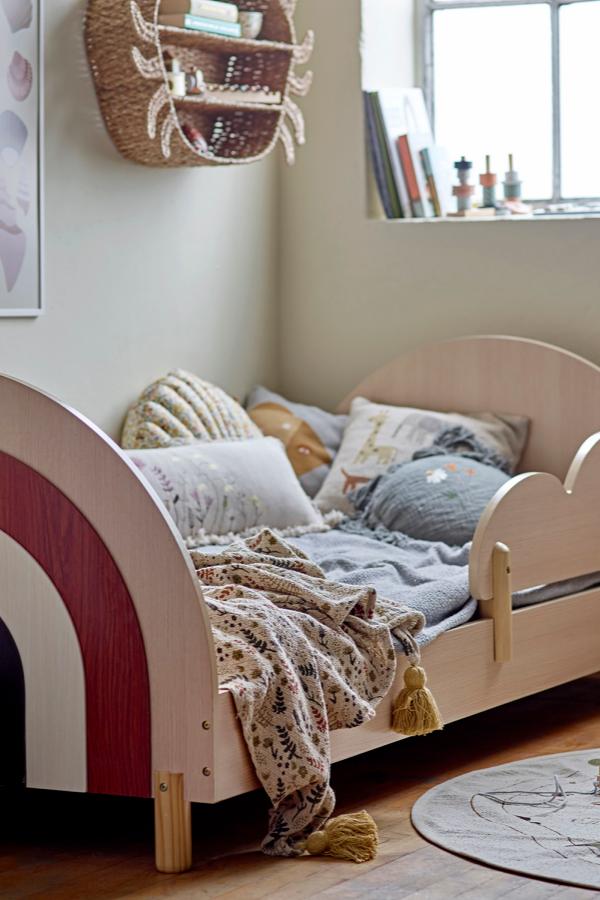 Charli Bed, Brown, MDF