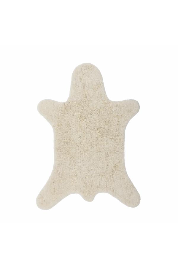 Bear Rug, White, Wool