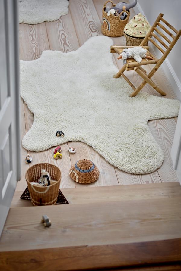 Bear Rug, White, Wool