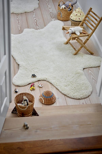 Bear Rug, White, Wool